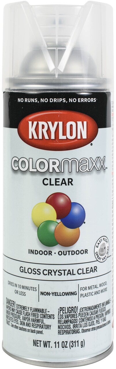 Krylon(R) COLORmaxx Interior/Exterior Aerosol Spray 11oz-Gloss Clear